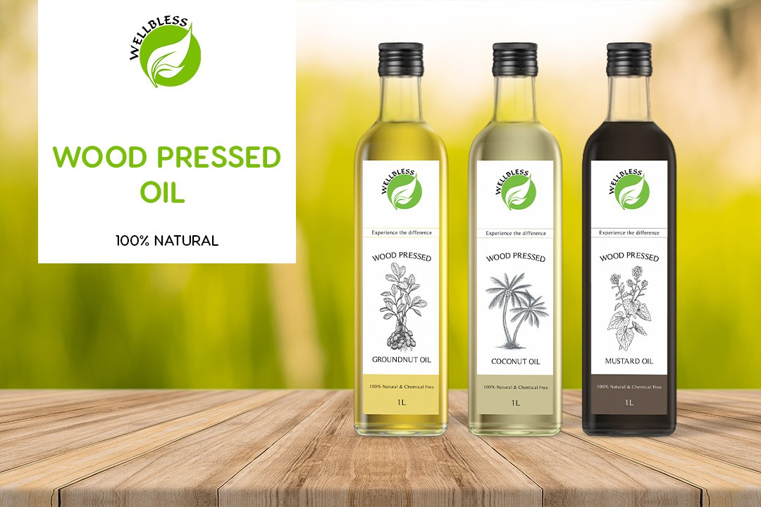 Mustard Oil, coconut oil, groundnut oil